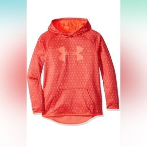 Under Armour Girls Fleece All Over Hoodie Novelty Size L